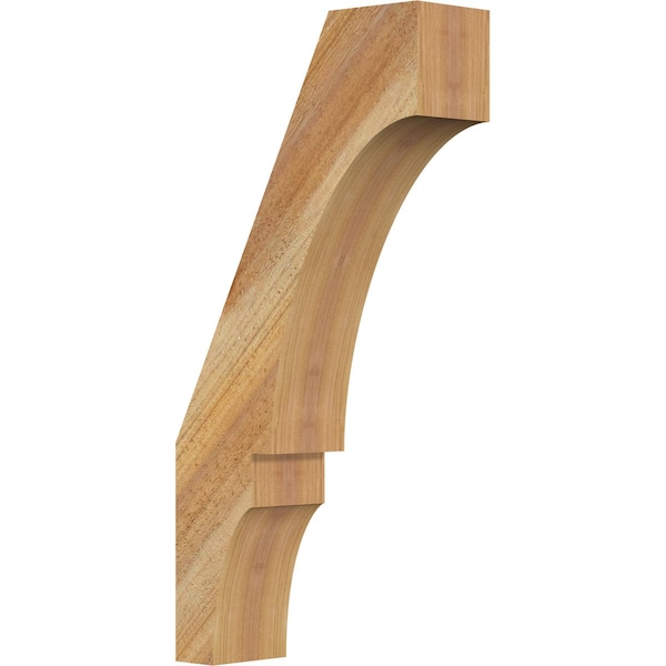 Ekena Millwork 4"W x 12"D x 24"H Balboa Rough Sawn Knee Brace, Western Red Cedar BRC04X12X24BOA00RWR - main